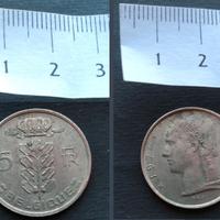 🇧🇪 BELGIO 5 Franchi 1974 - Francs pre euro  🇧🇪