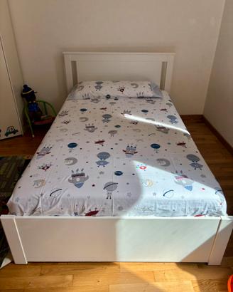 Letto contenitore piu materasso 120x200