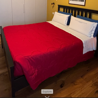 Letto IKEA HEMNES in legno scuro – doghe incluse