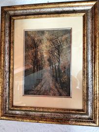 Olio su tela – R. Renoir -  Viale alberato