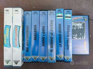 9 Videocassette VHS di "Cinemania" in italiano