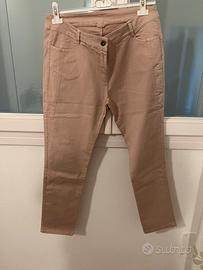 Pantaloni tipo jenas rosa antico tg.XXL donna