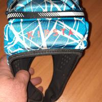 Casco rugby bambino R500 CANTERBURY blu-bianco S