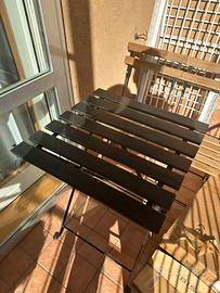 Tavolo Ikea da esterni con 2 sedie