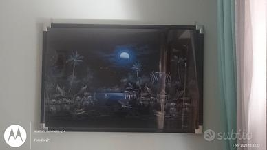 disegno con cornice nera laccata