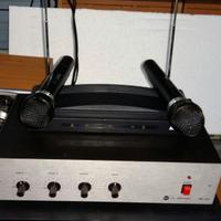 Amplificatore ambiente con microfono wireless