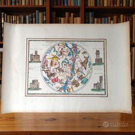 Planisfero celeste Cassini 70 x 50 stampa antica