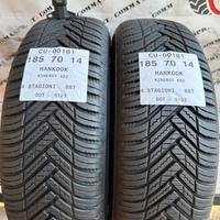 2 PNEUMATICI 185/70 R14 HANKOOK 4 STAGIONI 90%