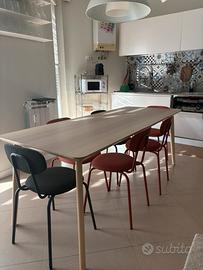 Tavolo tinta rovere chiaro