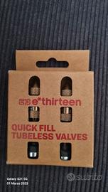 Valvole tubeless e-thirteen nuove