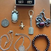 Argento 925 Gioielli Vintage Antichi Uomo Donna 