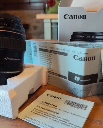 Canon EF 85mm f/1.8 USM come nuovo