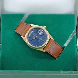 ROLEX DAYDATE 18038 RARO BLUE SOLEIL 1977 