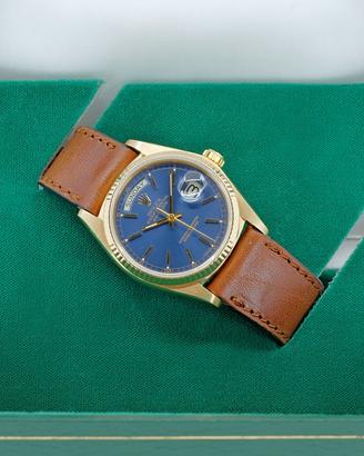 ROLEX DAYDATE 18038 RARO BLUE SOLEIL 1977 