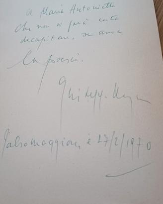 Libro autografato Ungaretti