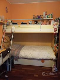 Cameretta con letto a castello, 3 posti + Armadio