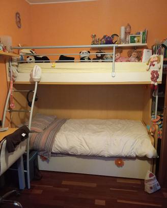 Cameretta con letto a castello, 3 posti + Armadio
