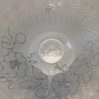 Centro Tavola in Vetro Decorato con Glitter