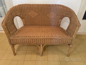 Set completo in vimini/rattan