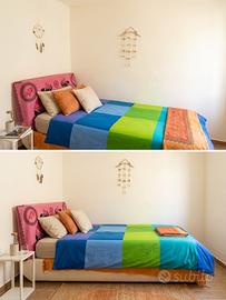 Letto di design, piazza e mezzo