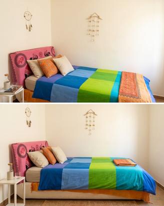 Letto di design, piazza e mezzo