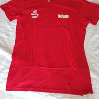 T-shirt giro d'Italia rossa nuova cotone taglia L