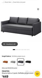 Divano letto ikea 3 posti