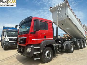 Man tgs 4x4 con semirimorchio andreoli ribaltabile