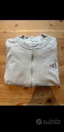 Felpa grigia Adidas con zip