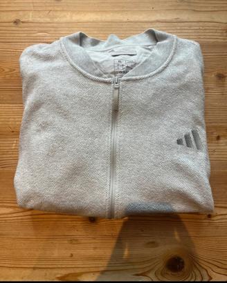 Felpa grigia Adidas con zip
