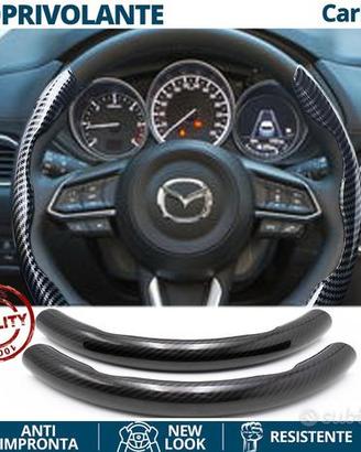 COPRIVOLANTE per MAZDA in FIBRA CARBONIO Nero