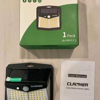 Lampada Solare LED Esterno Sensore Movimento Claon