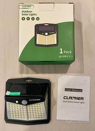 Lampada Solare LED Esterno Sensore Movimento Claon
