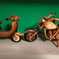 moto in legno 