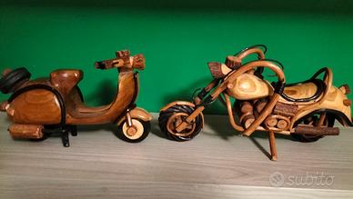 moto in legno 
