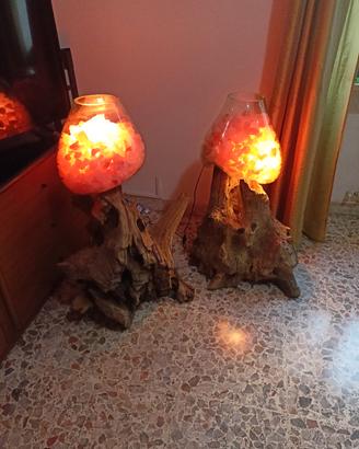 lampada di sale dell himalaya da arredo 
