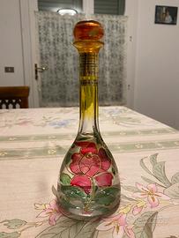 Bottiglia di grappa da collezione dipinta a mano