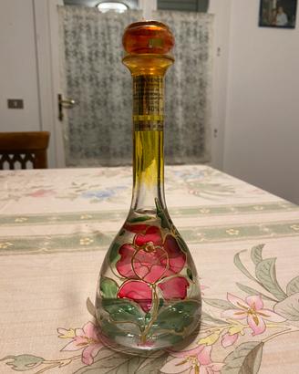 Bottiglia di grappa da collezione dipinta a mano