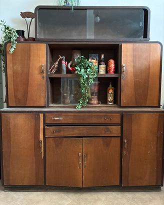 Credenza vintage anni 30/40 in legno massello