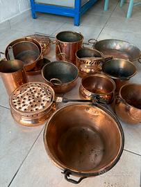 Pentole  rame antiche