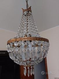 Lampadario gocce di cristallo