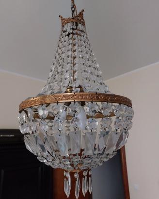 Lampadario gocce di cristallo