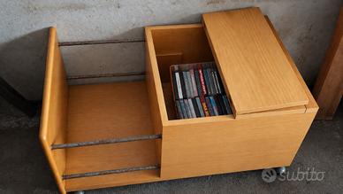 Mobile contenitore vintage porta bottiglie/riviste