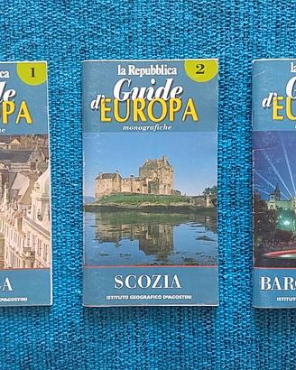 N. 3 Guide d'Europa monografiche (La Repubblica)