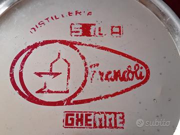 VECCHIO VASSOIO PUBBLICITARIO DISTILLERIA FRANCOLI
