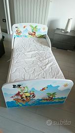 Lettino bambini Pirati con materasso Prenatal