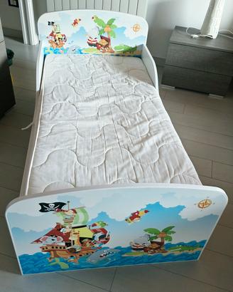 Lettino bambini Pirati con materasso Prenatal