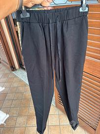 Pantaloni neri con bande laterali Graffio Tg. M