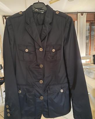 completo giacca pantaloni in raso tg M nuovo