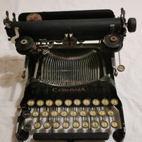 Antica macchina da scrivere portatile manuale